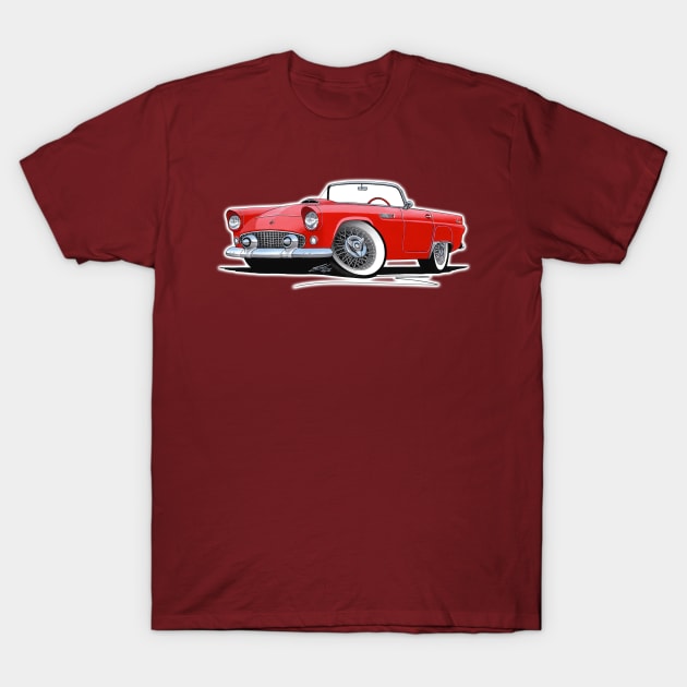 Ford Thunderbird Red T-Shirt by y30man5